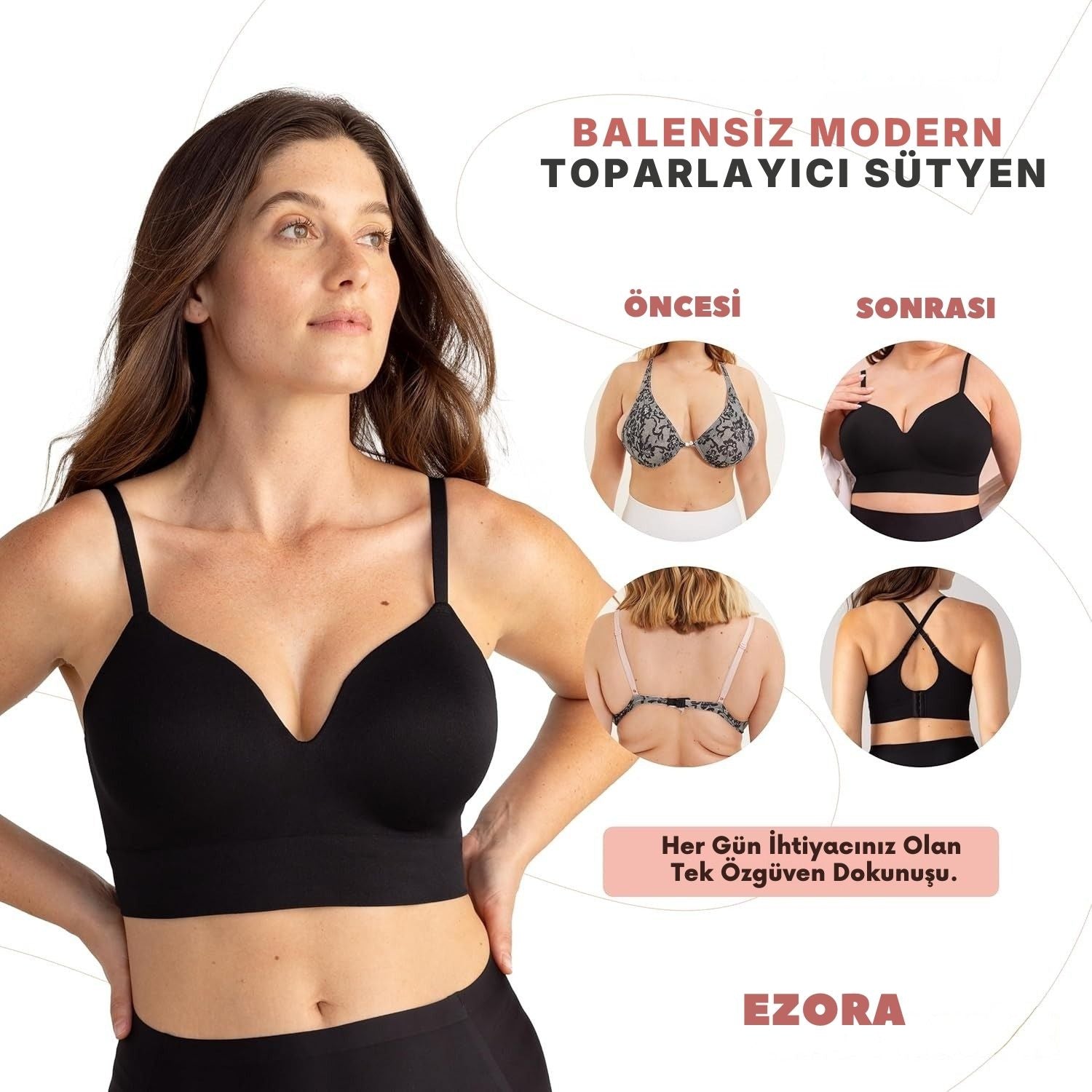 NuaLift –Balensiz, Toparlayıcı, Dikişsiz Destekli Sütyen